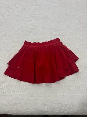lululemon athletica Red Layered Skater Skirt